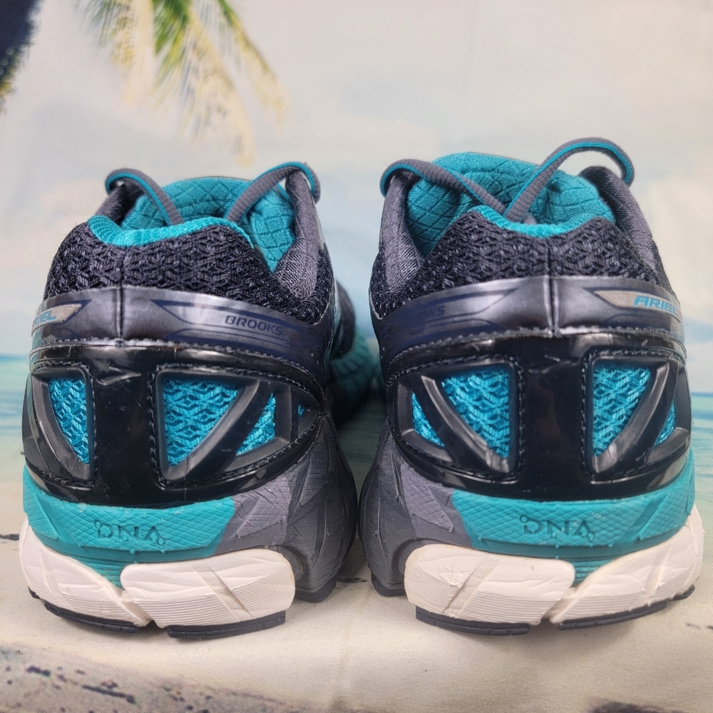 Brooks Ariel 16 Running Shoes Sneakers  Indigo Turquoise Womens 7.5 Wide - Picture 8 of 10